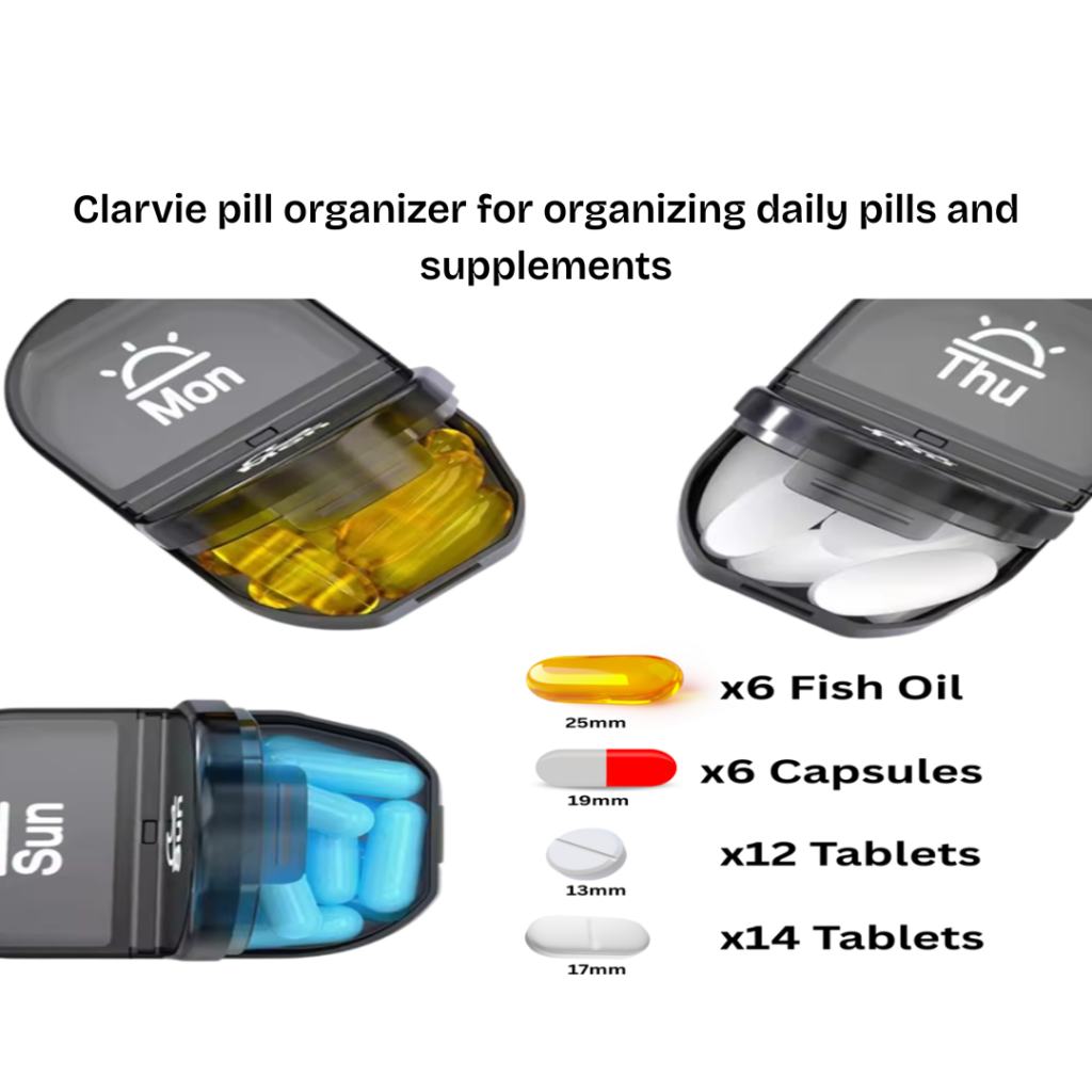 clarvie pill organizer for multiple doses